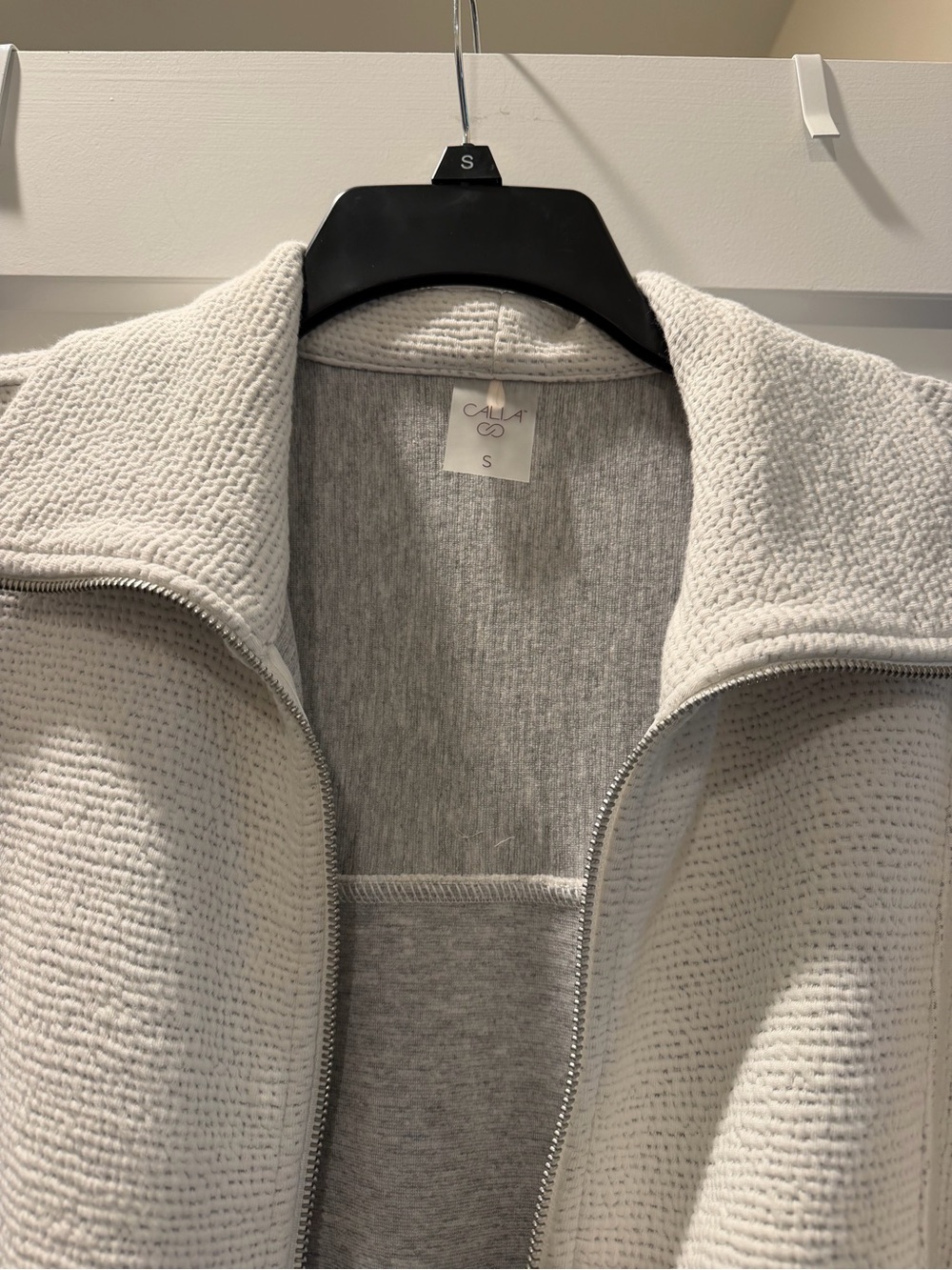 CALIA by Carrie Underwood Light Gray Zip Up Size Small - Picture 2 of 2